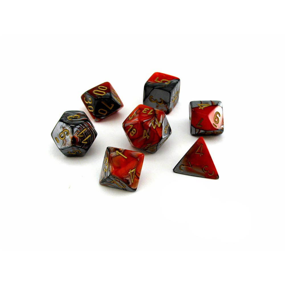 D7 Die Set Dice Gemini Poly (7 terninger)