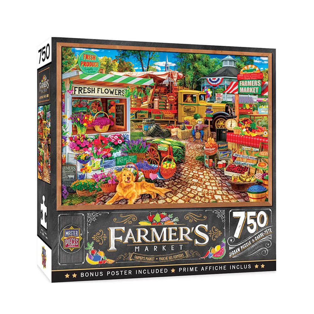 Quebra -cabeça do mercado de agricultores (750 pcs)