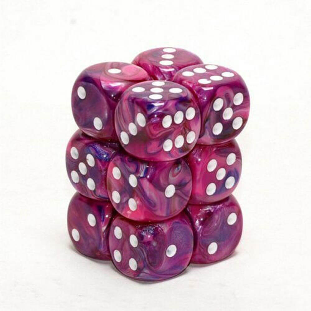 D6 DICE FESTIEF 16 MM (12 DICE)