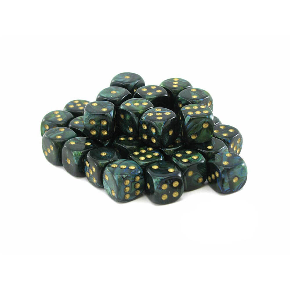 D6 DICE SCARAB 12mm (36 DICE)