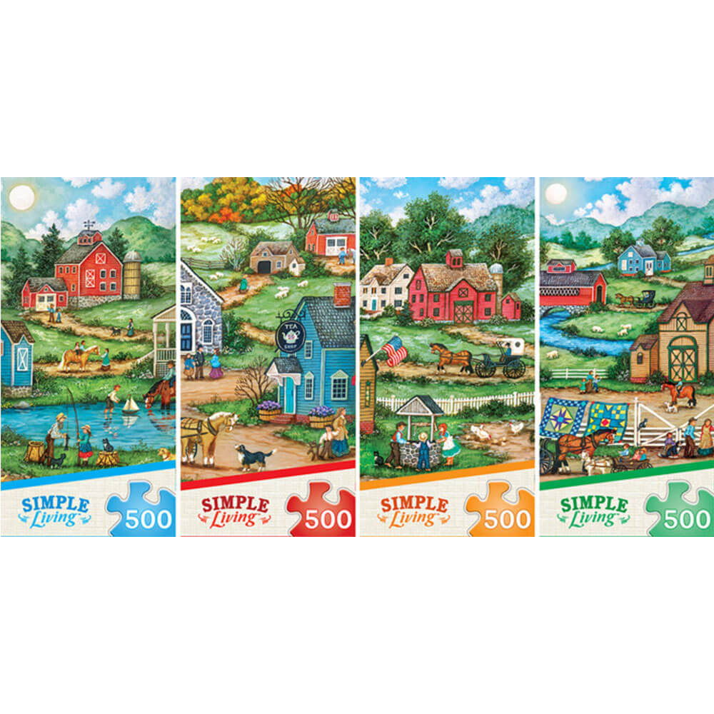 Masterpieces 4-pack 500 stc puzzel