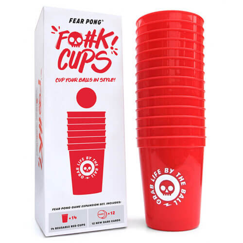 Fear Pong F@#K Cups Party Card Game