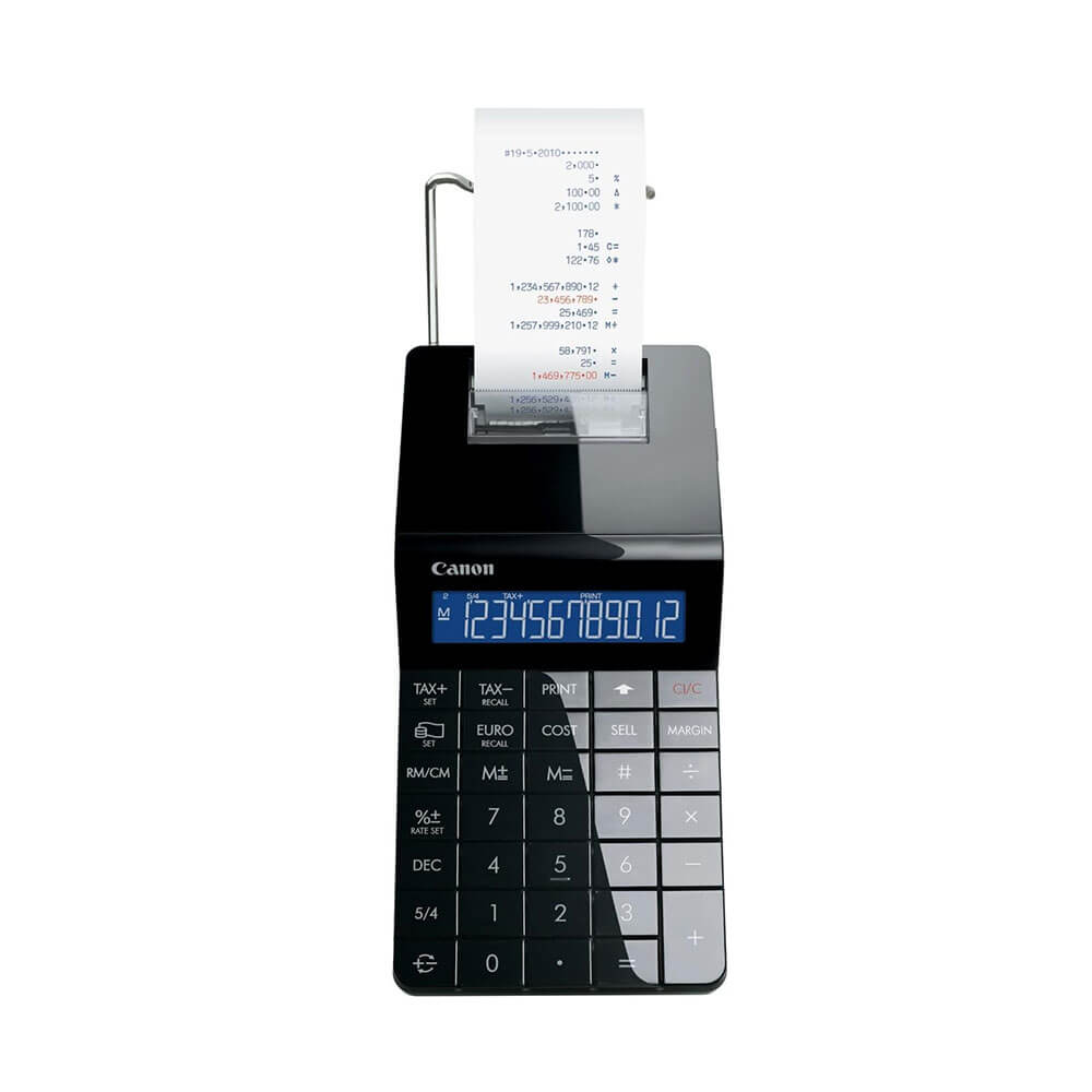 Canon 12 cijfer draagbare printcalculator