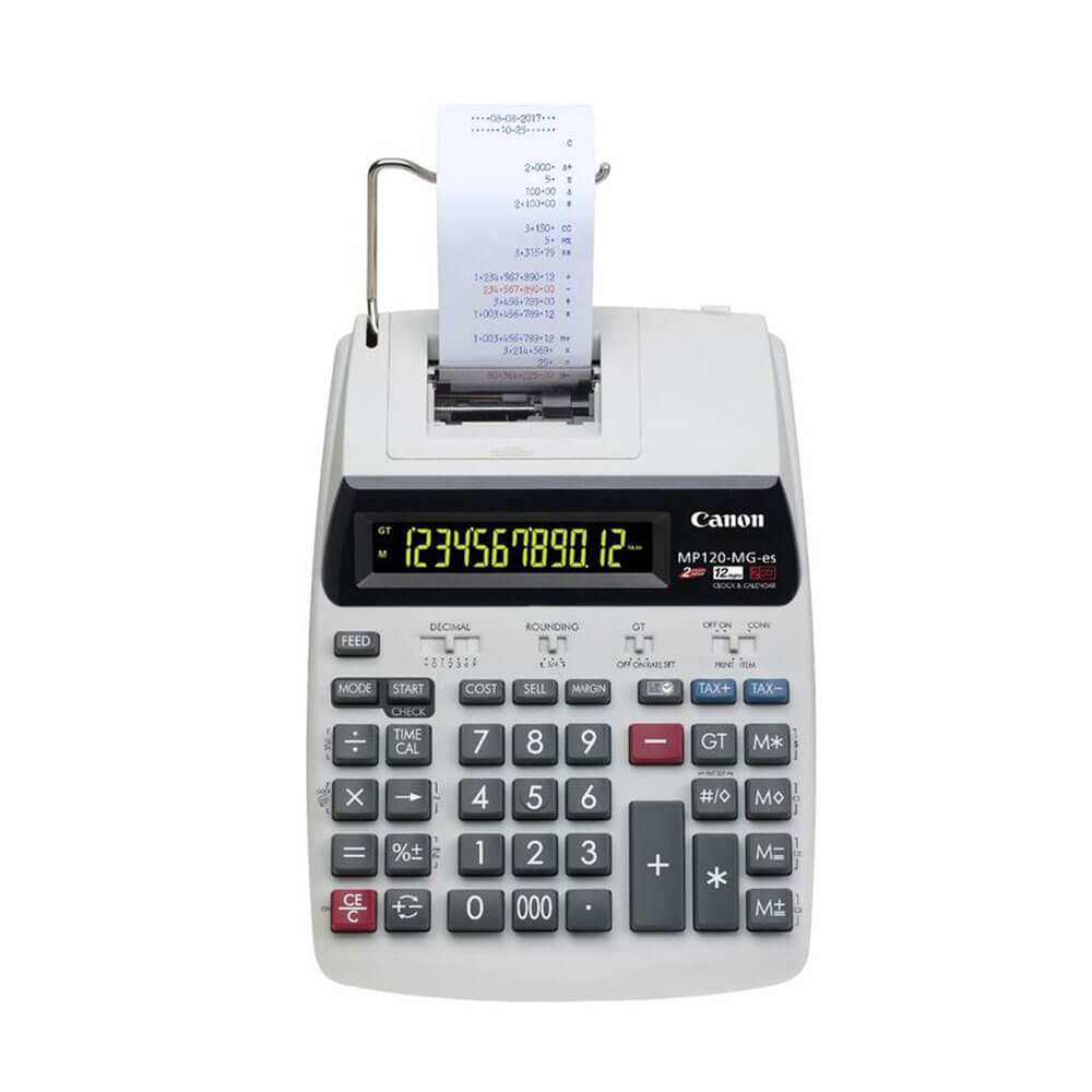 Canon 12 cijfer draagbare printcalculator