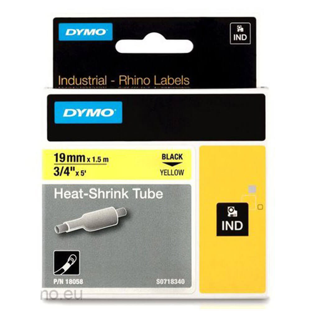 Dymo Rhino Pro warmte krimpende tape label (19 mm)