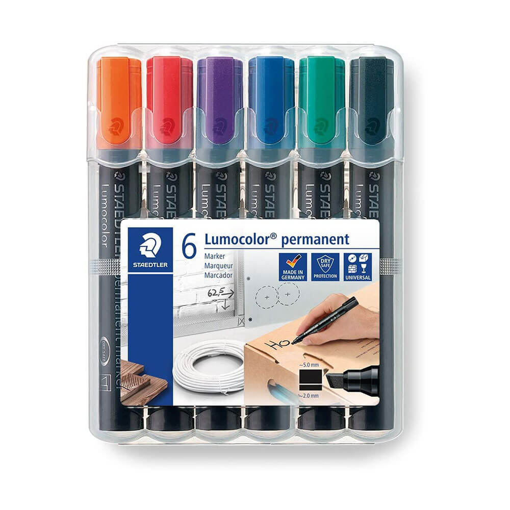  Staedtler Lumocolor Meißelspitzenmarker, sortiert