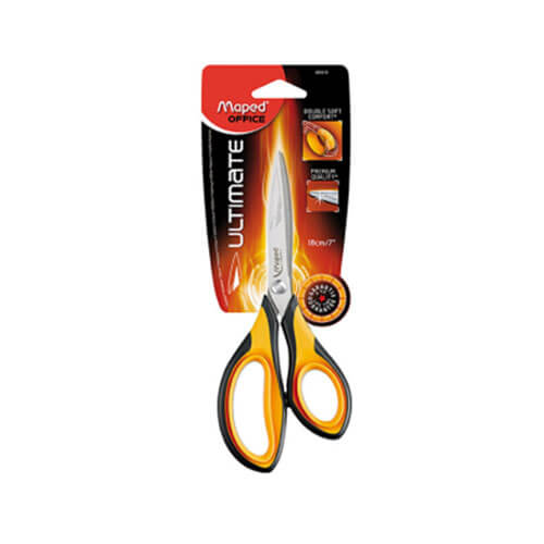 Maped Ultimate Asymmetrical Scissors (Black/Yellow)