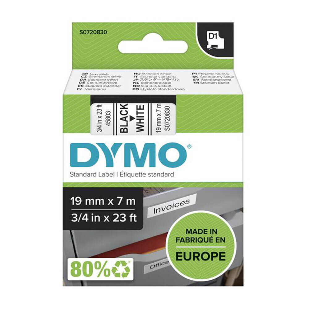 DYMO D1 Tape Label 19mmx7m