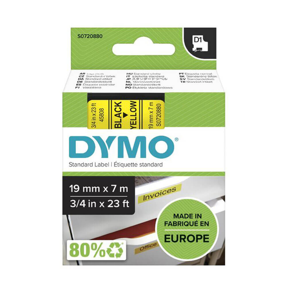 Dymo D1 Tape Etichetta 19mmx7m