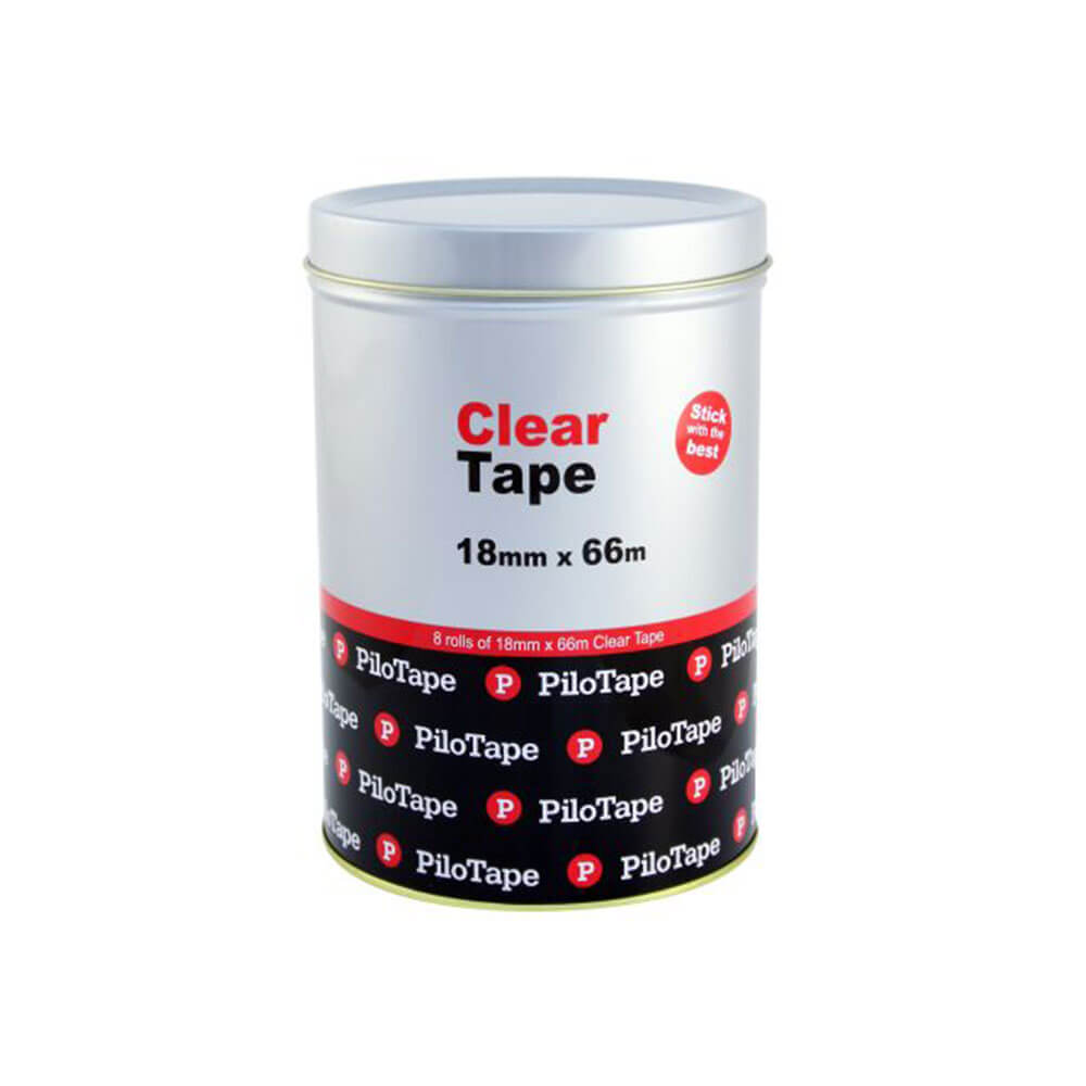 Pilotape Clear Tape (8 rollspk)