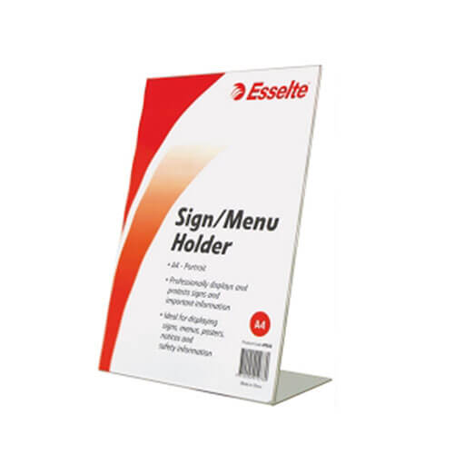 Esselte Slanted Menu/Sign Holder A4