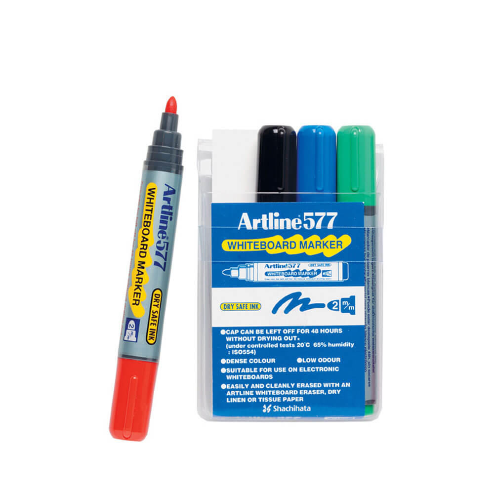 ARTLINE Branco quadro marcador de 3 mm de bala variável