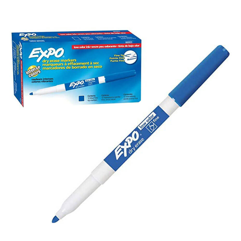 Expo Dry Drase Fin Bullet Whiteboard Marker 12pk