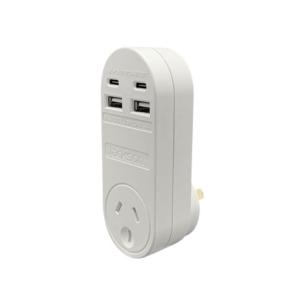 Jackson Industries 2 USB-A/USB-C PORTS (Branco)