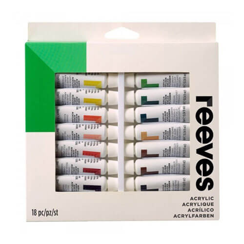 Reeves Paint Tubes Set 12mL Acrylic