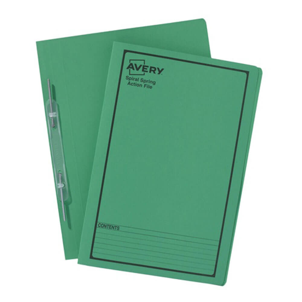 Avery preto primavera estampada Spiral Foolscap (25pk)