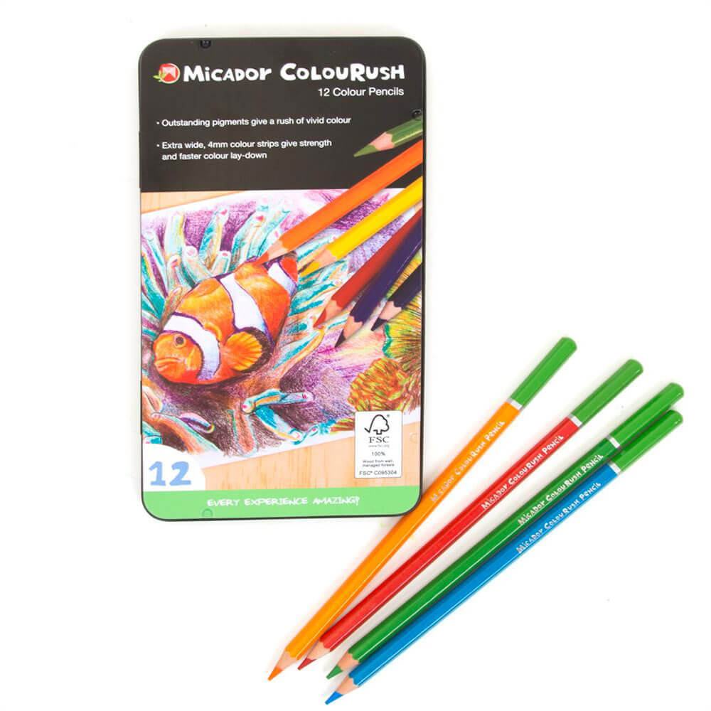 Micador Colourush Coloured Pencil Assorted