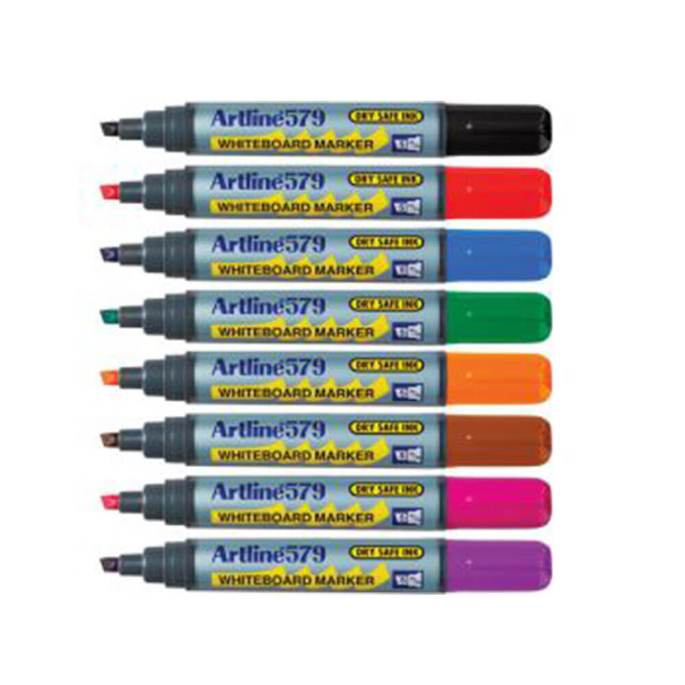 Marcador de pizarra de Artline 5 mm de cincel surtido