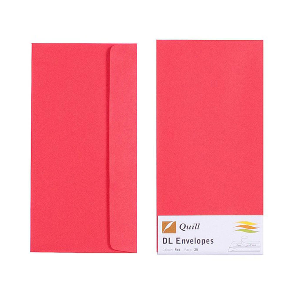 Quill Enveloppe 25pk 80gsm (DL)