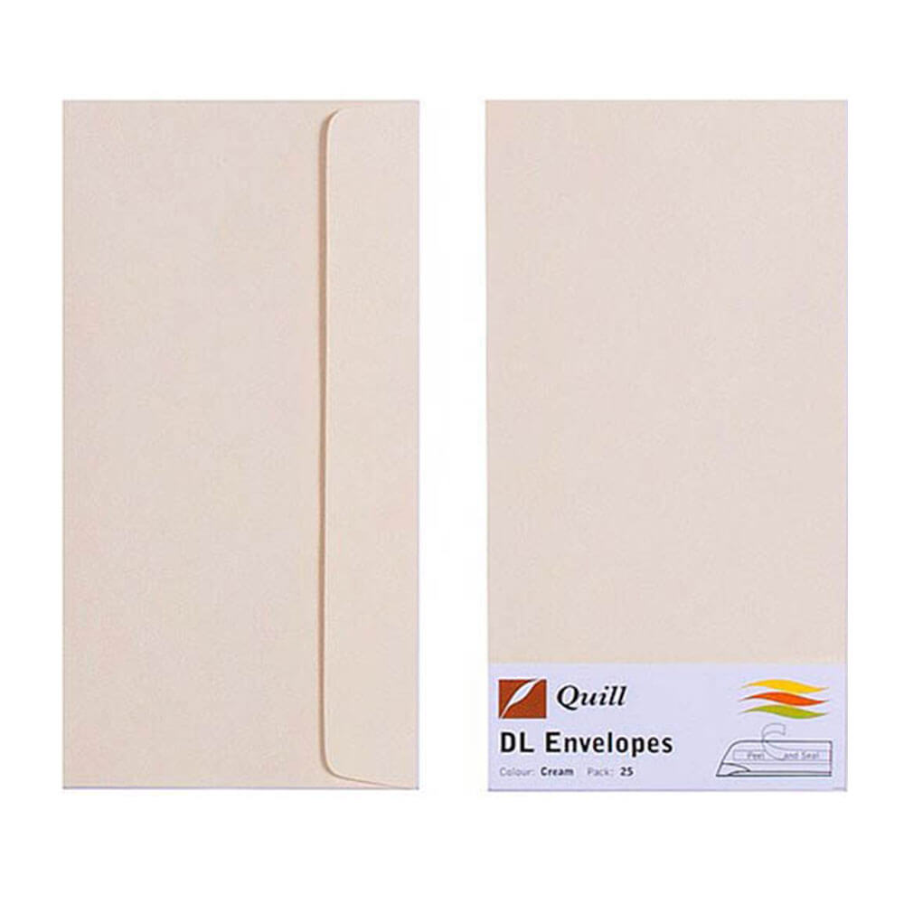 Envelope de quill 25pk 80gsm (dl)