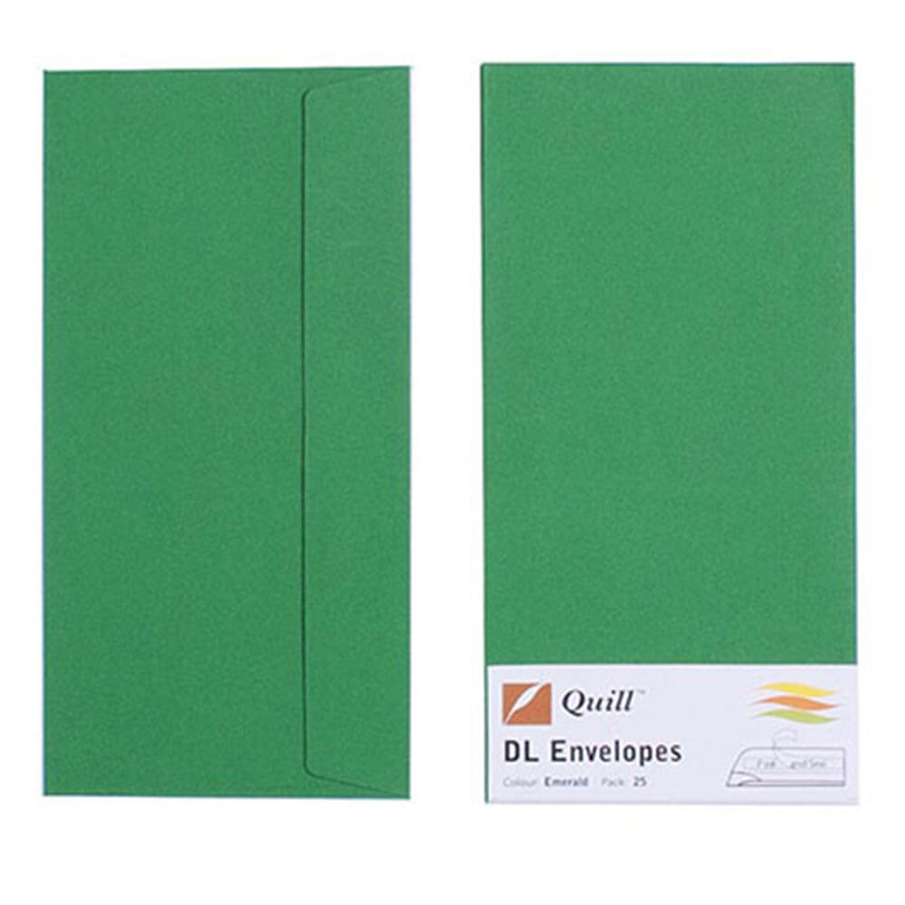 Envelope de quill 25pk 80gsm (dl)