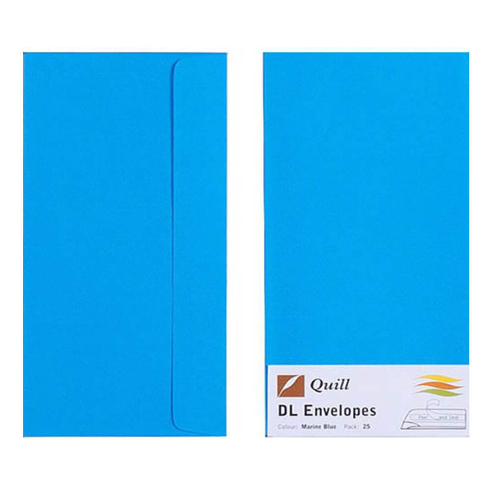 Quill Enveloppe 25pk 80gsm (DL)