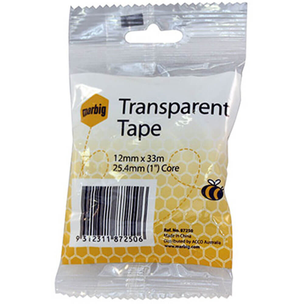 Marbig Tape 25.4 mm Core (transparente)