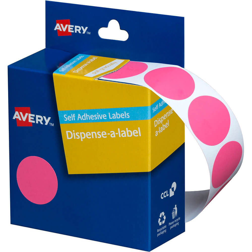 Avery Self-Adhesive Dot Labels 24mm (500pcs)