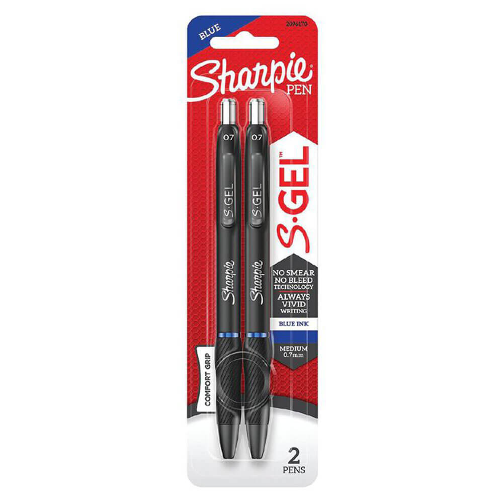 Sharpie S-gel udtrækkeligt Pen Medium 0,7 mm (2pk)