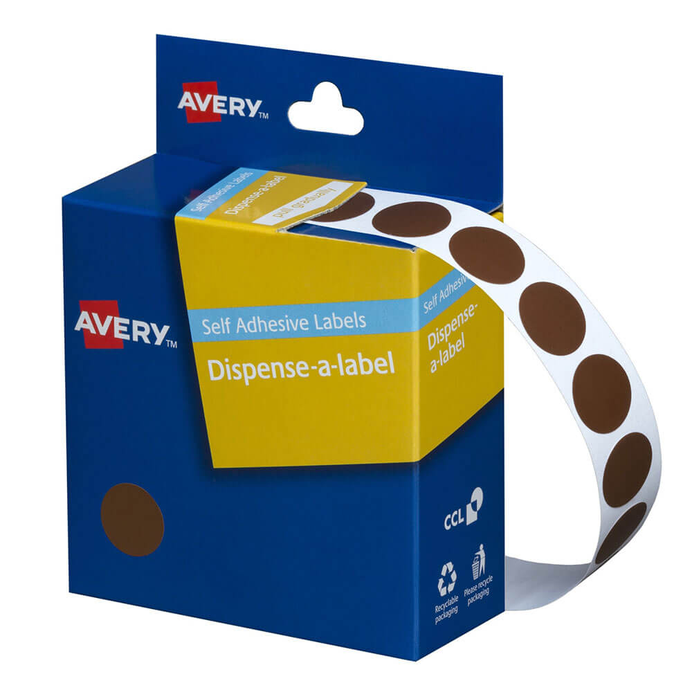 Rótulos de pontos autoadesivos Avery 14mm (1050pcs)