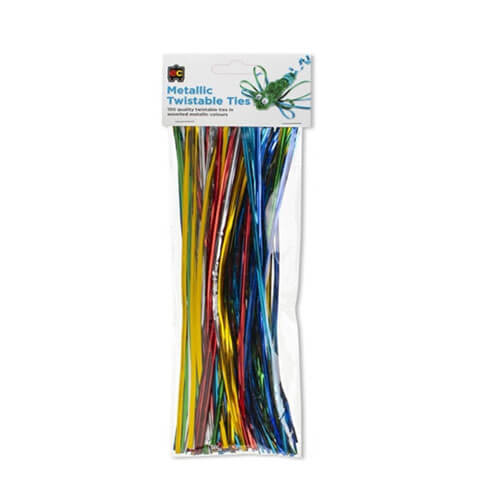 EC Twistable Ties 150pk (Metallic Colours)