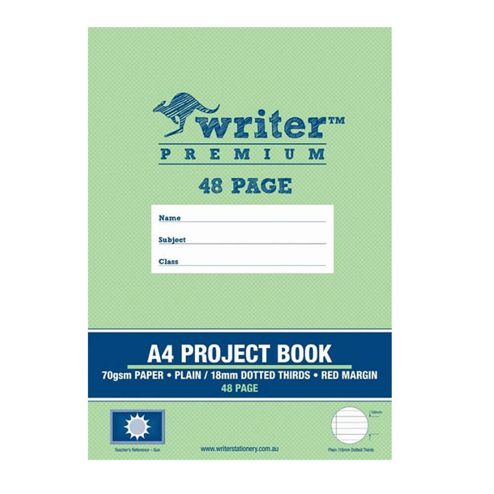 Writer Premium Plain & Strassed Project Book (48 pagine)