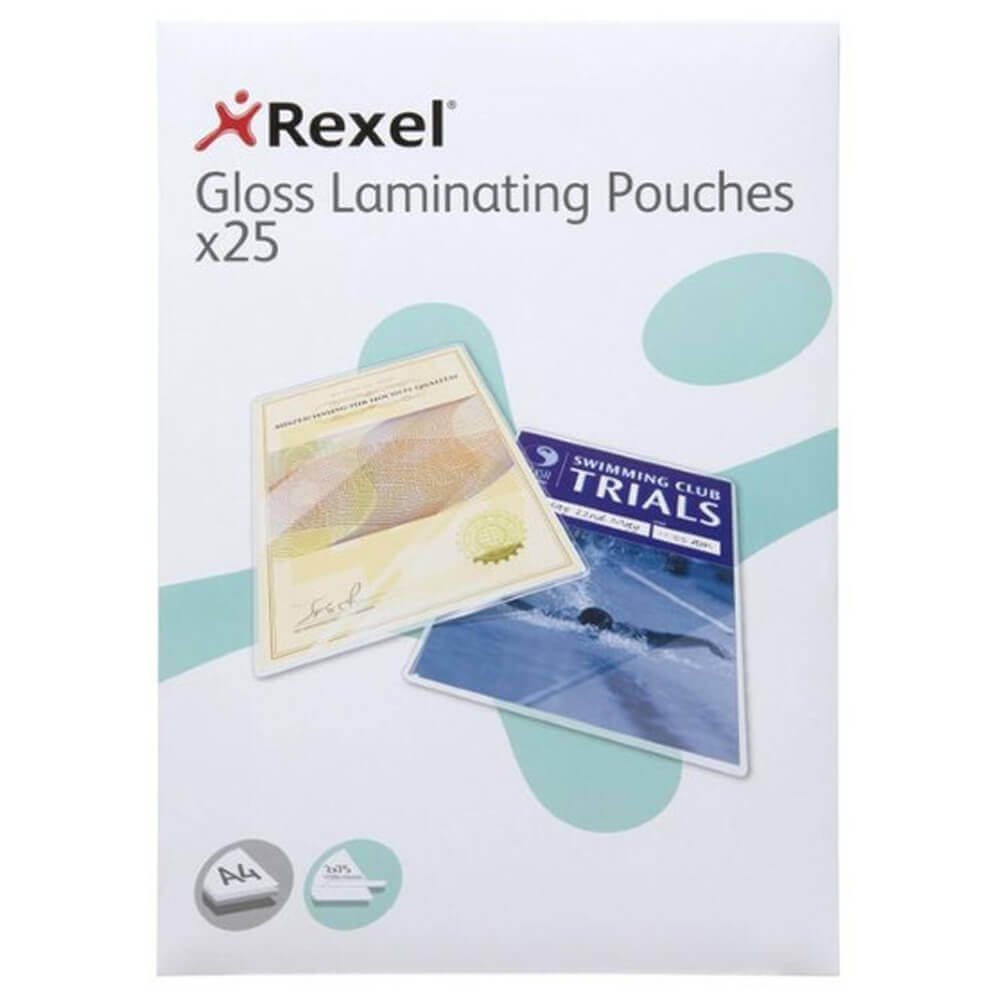 REXEL Gloss Lamining Pouches (A4)