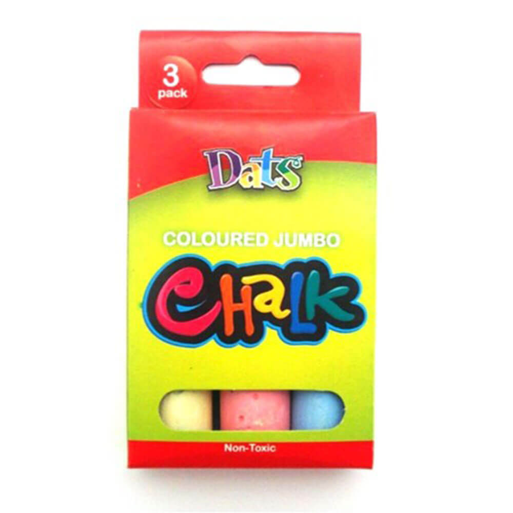 DATS Non-Toxic Jumbo Chalk (3pk)