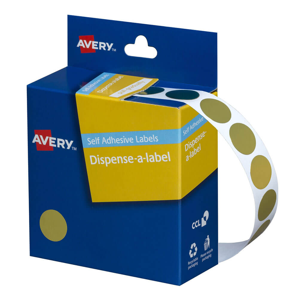 Avery Self-Adhesive Dot Labels 24mm (250pcs)