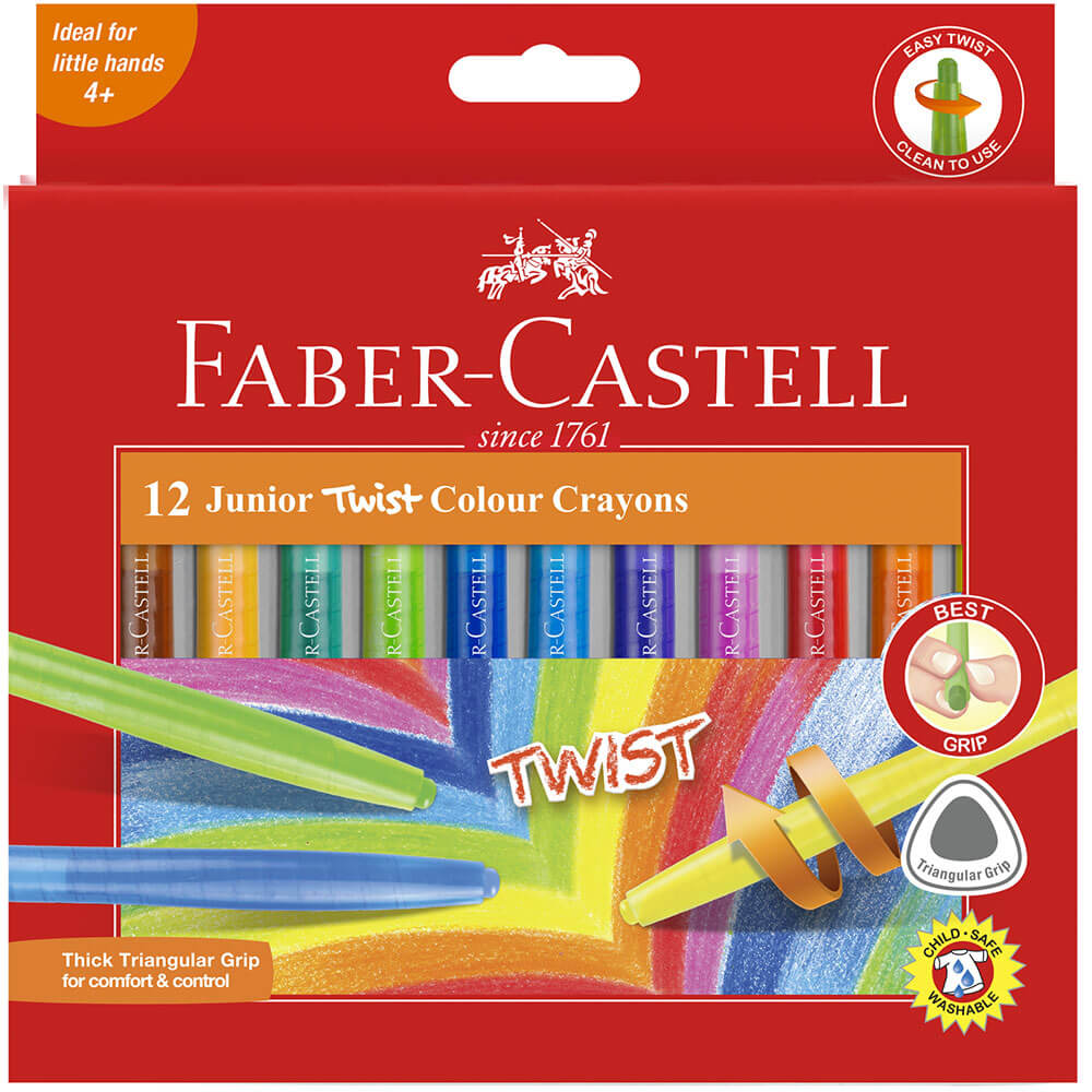 Faber-Castell Twistable Crayons 12pk（各種）