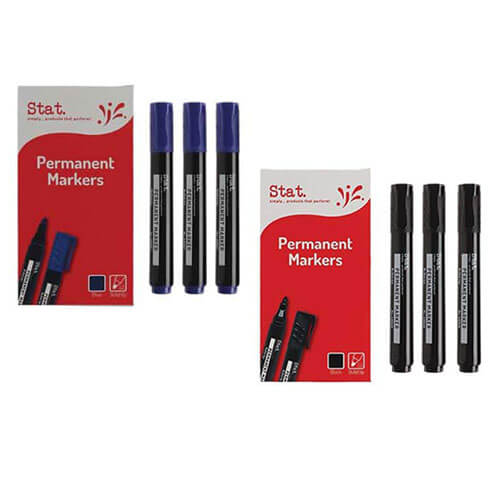 Stat 2.0mm Bullet Nib Permanent Marker 12pcs