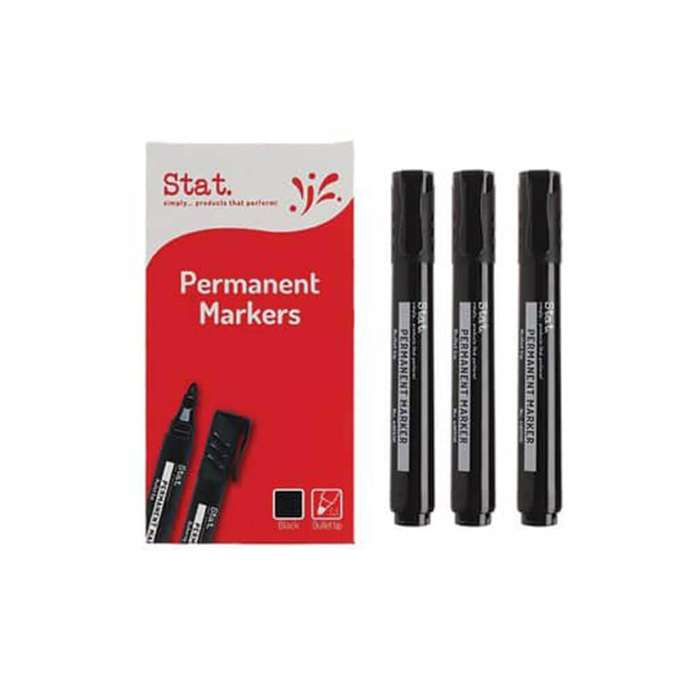 Stat 2.0mm Bullet Nib Permanente marker 12 stks