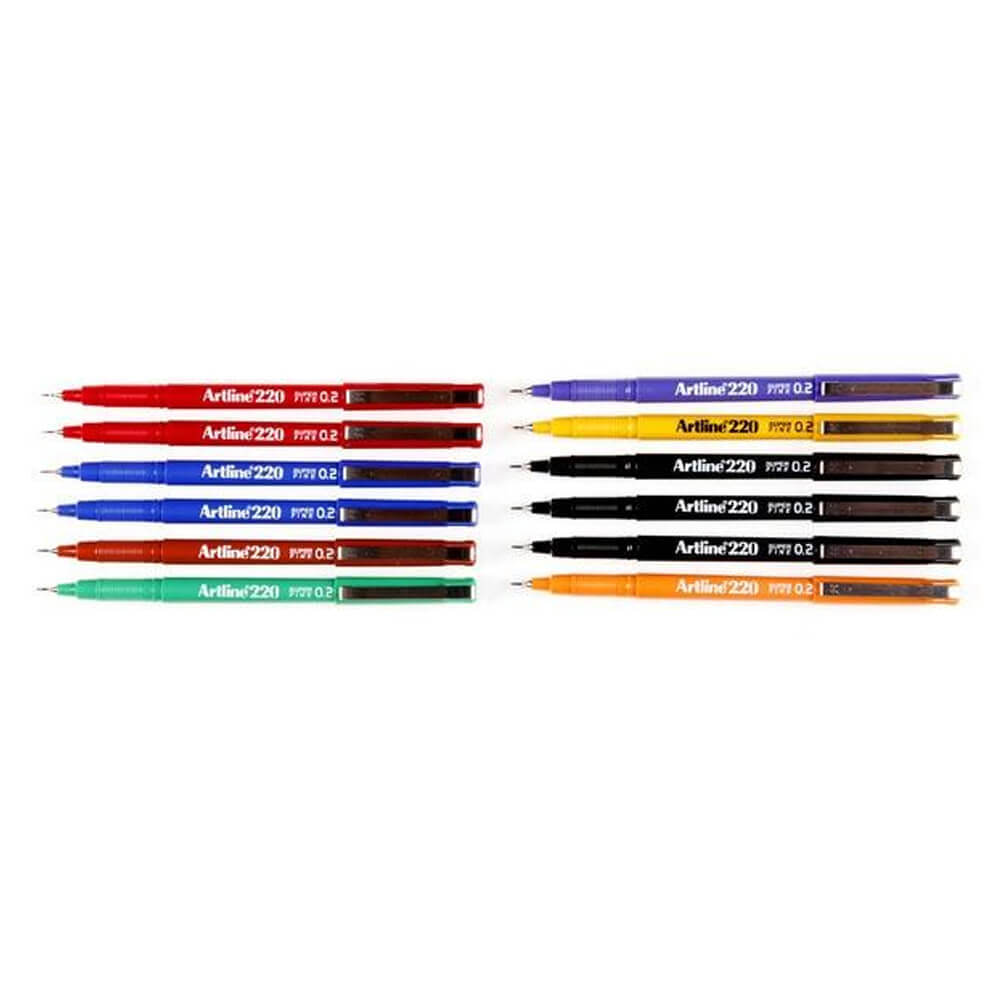 Artline Fineliner Superfine Pen 0,2 mm (doos van 12)