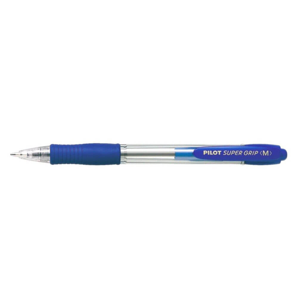  Pilot BPGP Super Grip einziehbarer mittlerer Stift 12 Stück