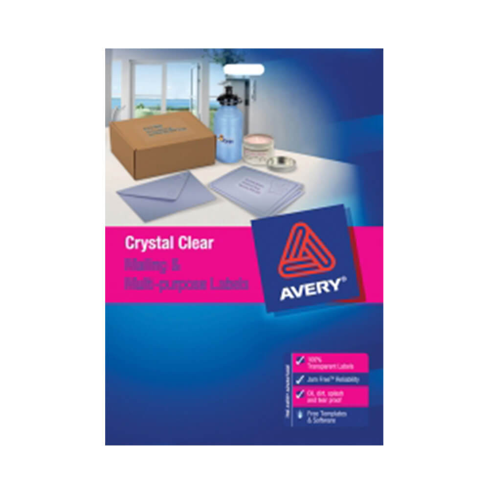 Avery Clear Laser Label (pakket van 25)