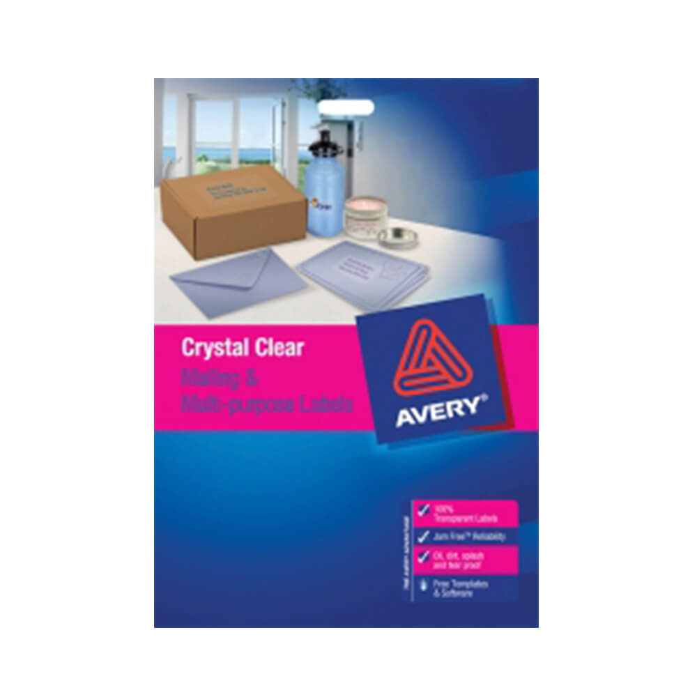 Avery Clear Laser Label (paquete de 25)