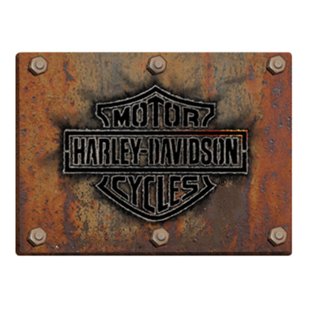 Harley Davidson die cut präglad tennskylt